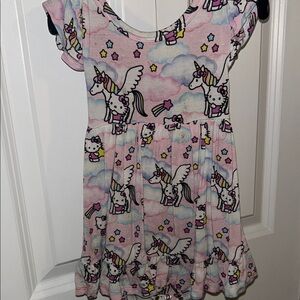 Posh Peanut Hello Kitty Unicorn Stars Toddler Dress